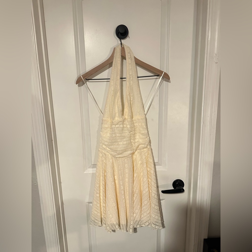 Mini White Lace Dress